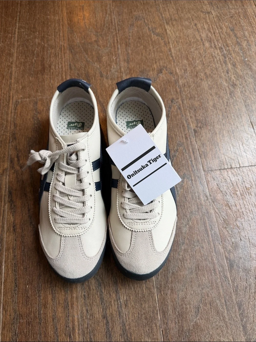 Onitsuka Tiger by Asics Cream & Navy Retro Low-Top Sneakers